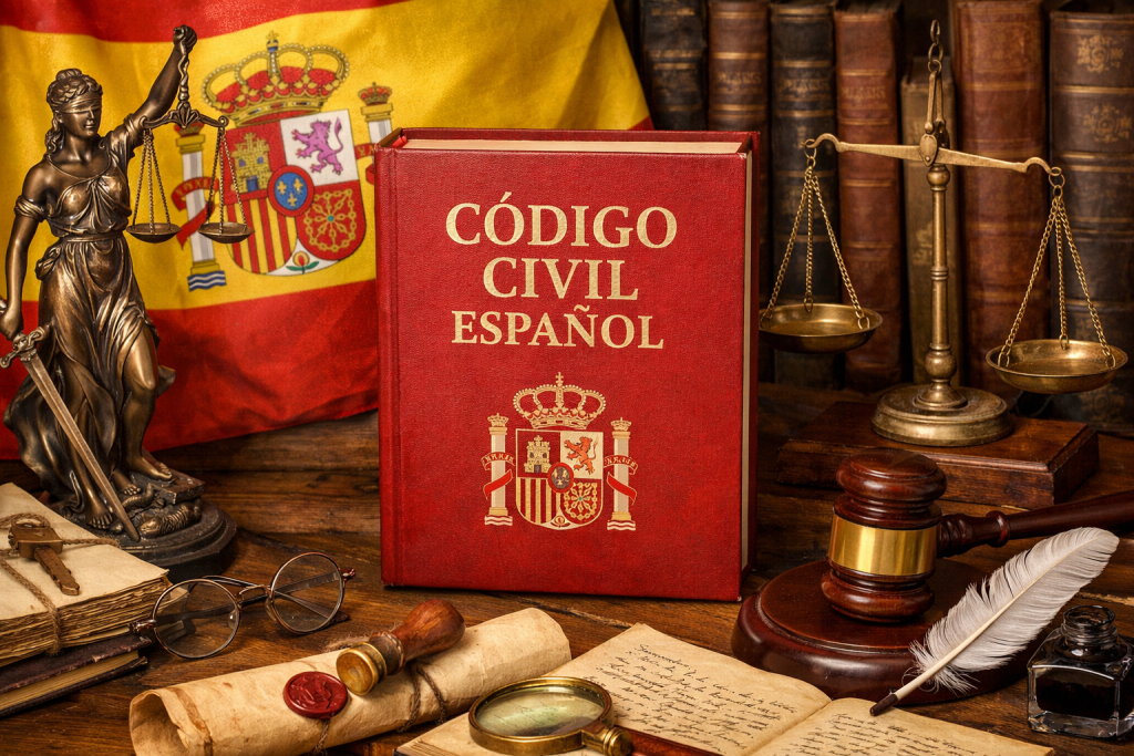 Código Civil español abierto con referencia al proindiviso y la comunidad de bienes